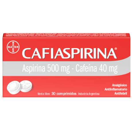 Cafiaspirina, aspirina 500 mg + cafeina 40 mg
